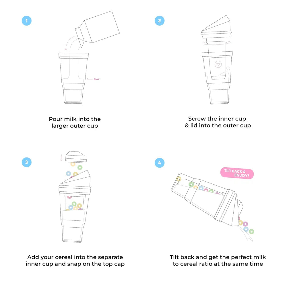 CrunchCup™ XL | Crunchy Breakfast On-the-Go Cup