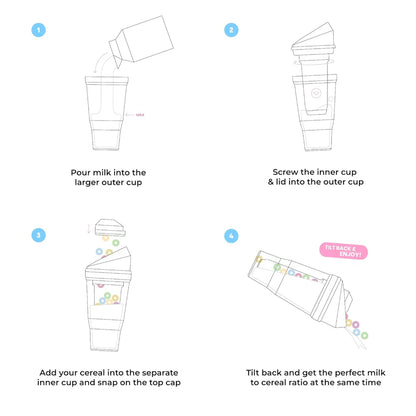 CrunchCup™ XL | Crunchy Breakfast On-the-Go Cup